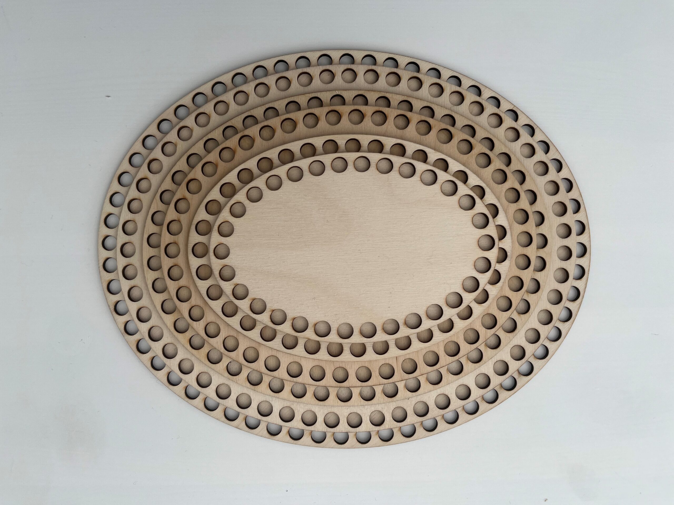 Wooden Basket Base - Oval