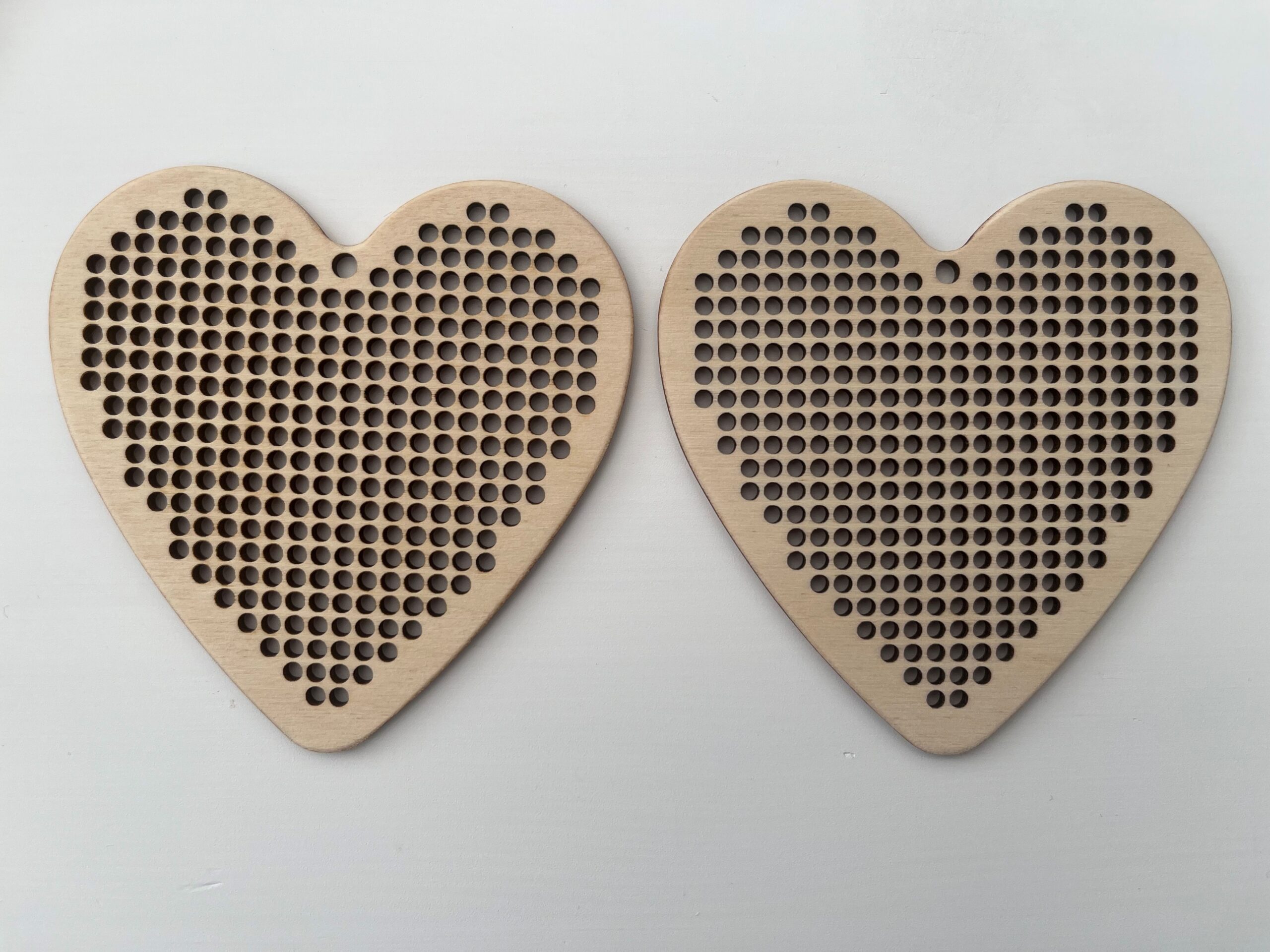 Cross Stitch Wooden Hearts (Pack of 2) - Image 2