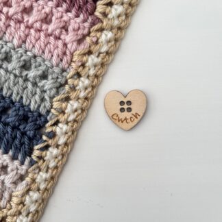 Heart Shaped "Cwtch" Buttons