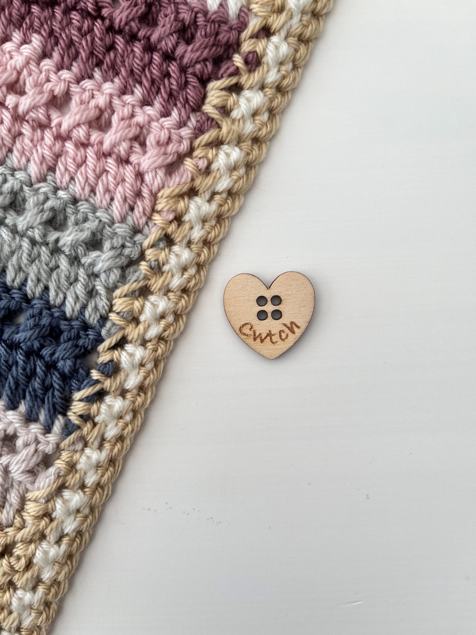 Heart Shaped "Cwtch" Buttons