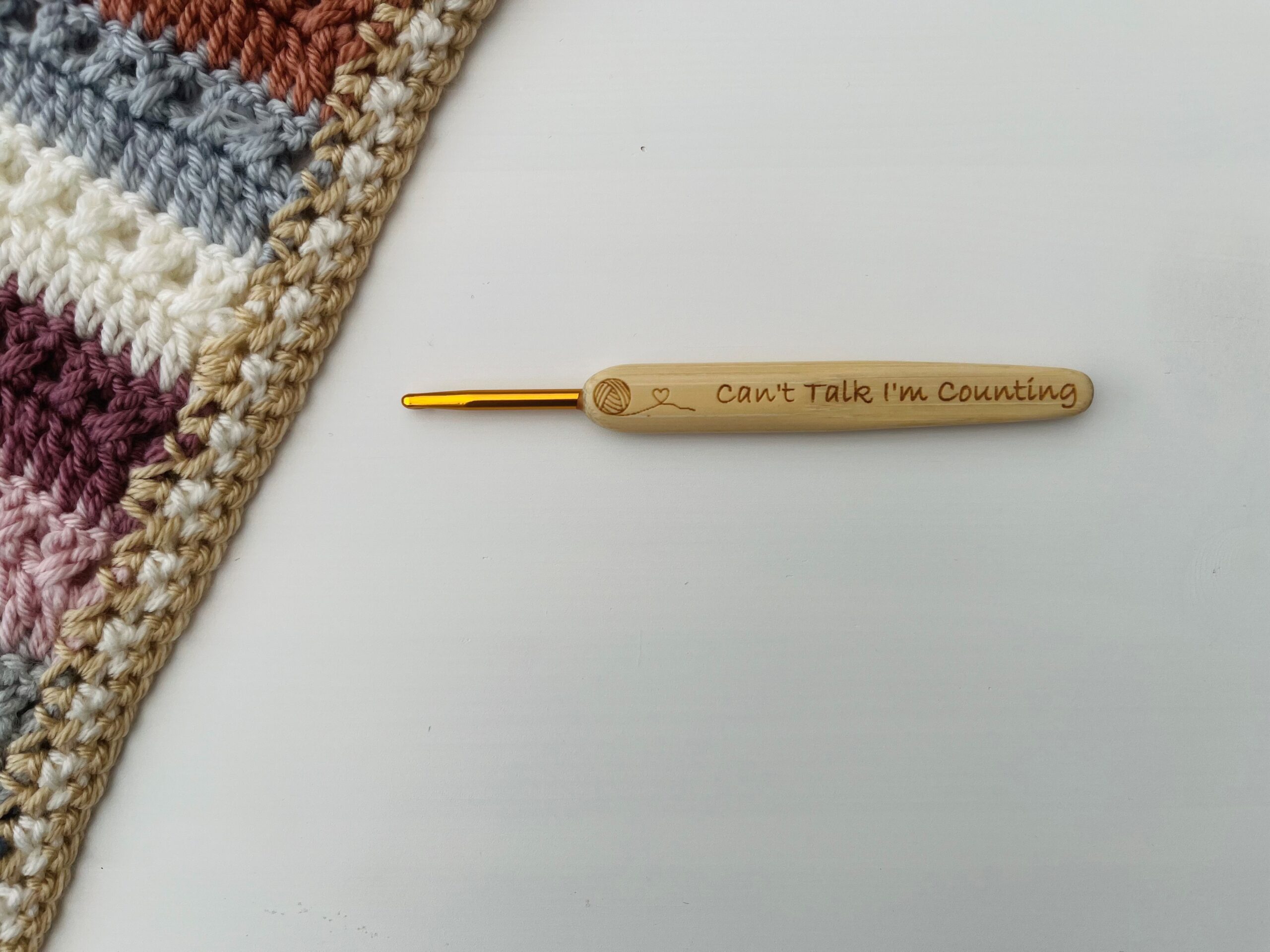 Engraved Bamboo Crochet Hooks