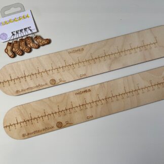 Wooden Sock Ruler Measure, Sock Knitting