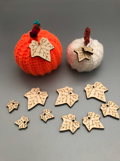 Pumpkin leaves, laser cut leaves - Image 2