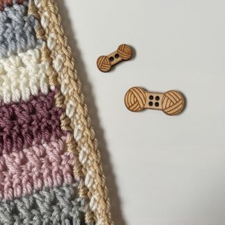 Small & Large Yarn Ball Shaped Buttons