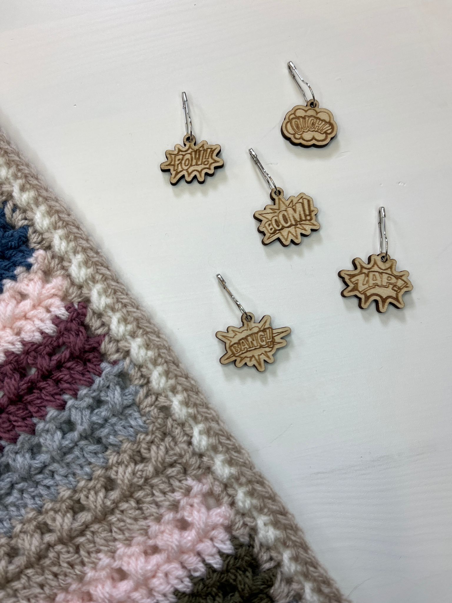 Comic book Stitch Markers