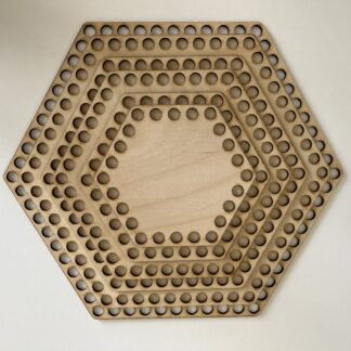 Wooden Basket Base - Hexagon
