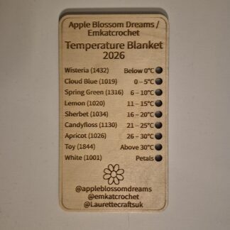 Emkatcrochet Temperature Shade Card